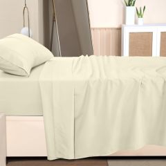 Queen Bed Sheets Set - 4 Piece Bedding - Brushed Microfiber - Shrinkage and Fade Resistant - Easy Care (Queen, Grey)