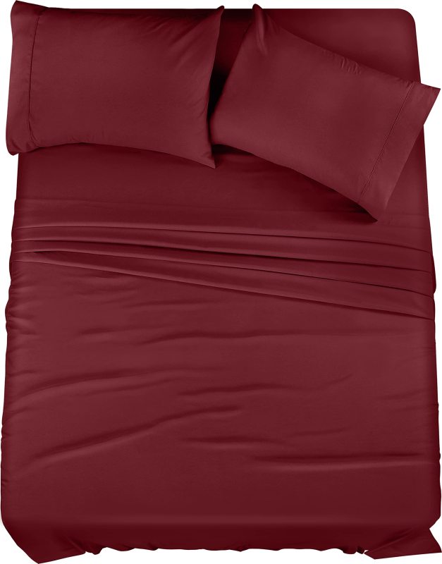 改Utopia Bedding Queen Bed Sheets Set - 4 Piece Bedding - Brushed Microfiber - Shrinkage and Fade Resistant - Easy Care (Queen, Grey)