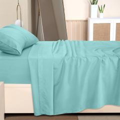 Queen Bed Sheets Set - 4 Piece Bedding - Brushed Microfiber - Shrinkage and Fade Resistant - Easy Care (Queen, Grey)