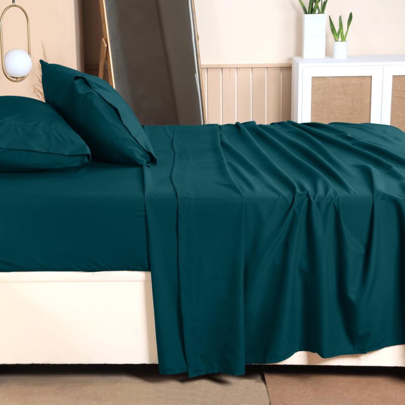 Queen Bed Sheets Set - 4 Piece Bedding - Brushed Microfiber - Shrinkage and Fade Resistant - Easy Care (Queen, Grey)