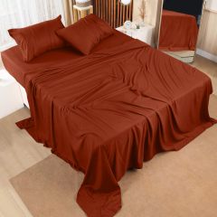 Queen Bed Sheets Set - 4 Piece Bedding - Brushed Microfiber - Shrinkage and Fade Resistant - Easy Care (Queen, Grey)