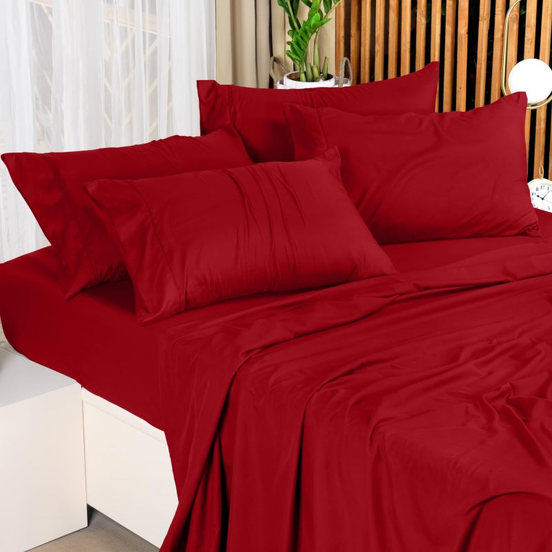 Queen Bed Sheets Set - 4 Piece Bedding - Brushed Microfiber - Shrinkage and Fade Resistant - Easy Care (Queen, Grey)