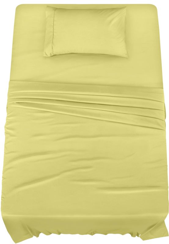 Queen Bed Sheets Set - 4 Piece Bedding - Brushed Microfiber - Shrinkage and Fade Resistant - Easy Care (Queen, Grey)