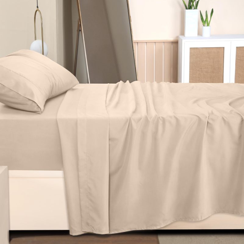 Queen Bed Sheets Set - 4 Piece Bedding - Brushed Microfiber - Shrinkage and Fade Resistant - Easy Care (Queen, Grey)