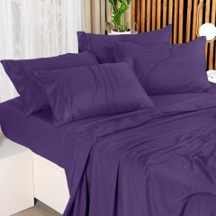 Queen Bed Sheets Set - 4 Piece Bedding - Brushed Microfiber - Shrinkage and Fade Resistant - Easy Care (Queen, Grey)