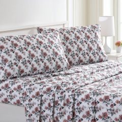 改Modern Threads Silky Soft Microfiber and Wrinkle Free Sheets - Luxurious Microfiber Bed Sheets Includes Flat Sheet, Fitted Sheet with Deep Pockets, &amp; Pillowcases Ivory, Full