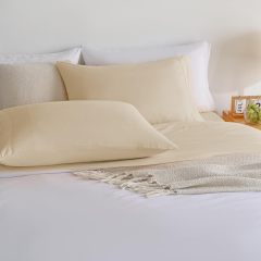 1    Baby Blue Full Size Bed Sheet Sets-Deep Pocket Fitted Sheet & Pillowcase Sets-4 Piece Soft Cooling Microfiber Bedsheets for Double Bed