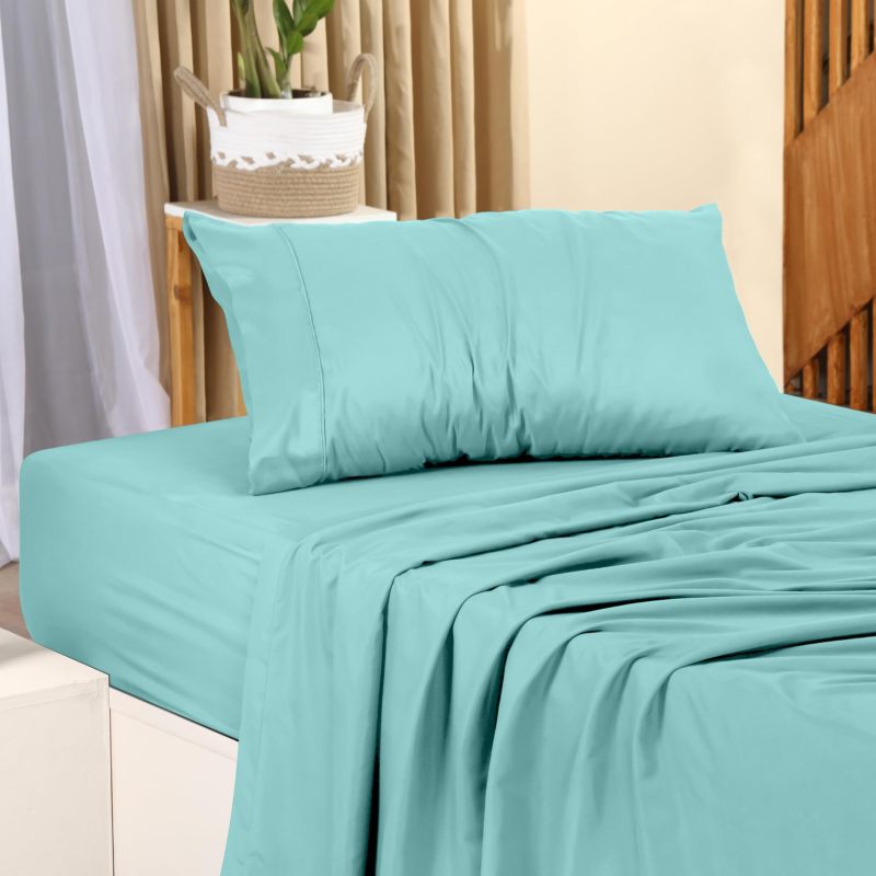 Queen Bed Sheets Set - 4 Piece Bedding - Brushed Microfiber - Shrinkage and Fade Resistant - Easy Care (Queen, Grey)