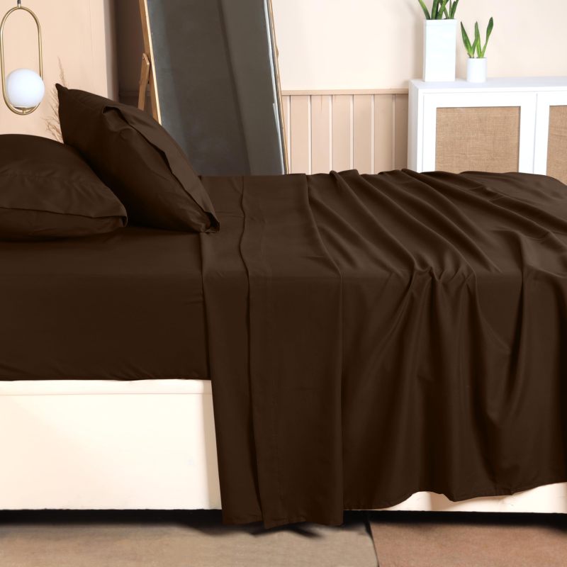 Queen Bed Sheets Set - 4 Piece Bedding - Brushed Microfiber - Shrinkage and Fade Resistant - Easy Care (Queen, Grey)
