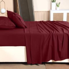 Queen Bed Sheets Set - 4 Piece Bedding - Brushed Microfiber - Shrinkage and Fade Resistant - Easy Care (Queen, Grey)