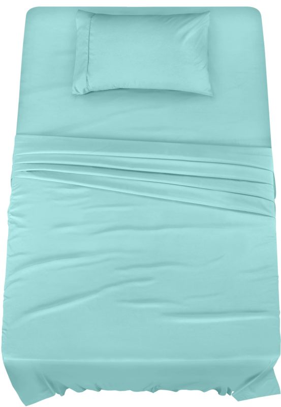 Queen Bed Sheets Set - 4 Piece Bedding - Brushed Microfiber - Shrinkage and Fade Resistant - Easy Care (Queen, Grey)