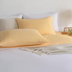 1    Baby Blue Full Size Bed Sheet Sets-Deep Pocket Fitted Sheet & Pillowcase Sets-4 Piece Soft Cooling Microfiber Bedsheets for Double Bed