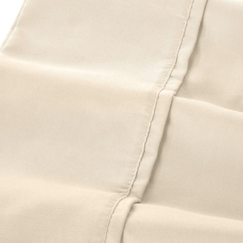 1    Modern Threads Silky Soft Microfiber and Wrinkle Free Sheets - Luxurious Microfiber Bed Sheets Includes Flat Sheet, Fitted Sheet with Deep Pockets, & Pillowcases Ivory, Full