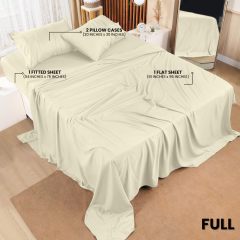 Queen Bed Sheets Set - 4 Piece Bedding - Brushed Microfiber - Shrinkage and Fade Resistant - Easy Care (Queen, Grey)