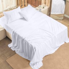 Queen Bed Sheets Set - 4 Piece Bedding - Brushed Microfiber - Shrinkage and Fade Resistant - Easy Care (Queen, Grey)