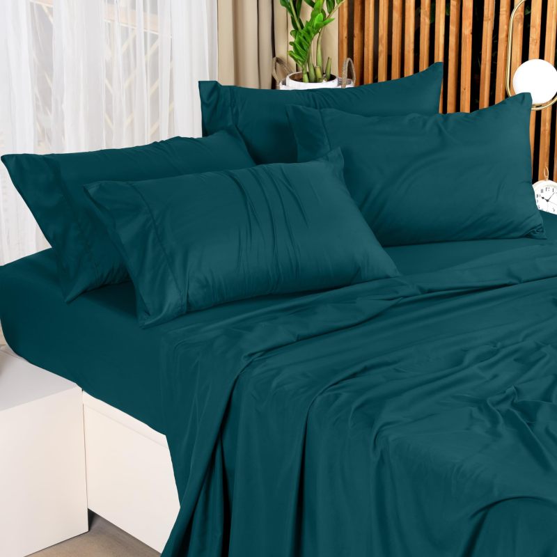 Queen Bed Sheets Set - 4 Piece Bedding - Brushed Microfiber - Shrinkage and Fade Resistant - Easy Care (Queen, Grey)