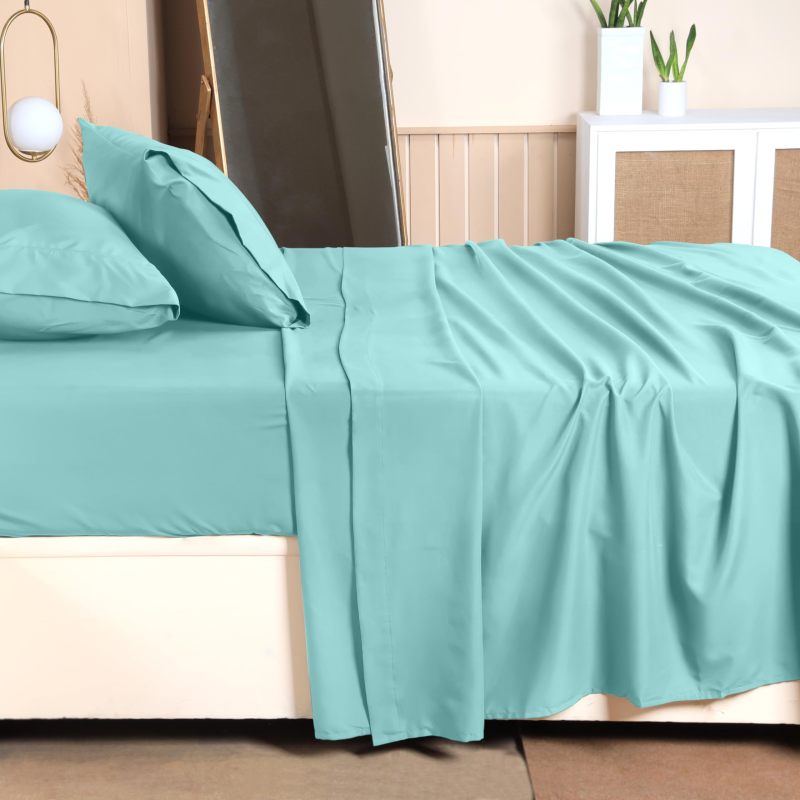 Queen Bed Sheets Set - 4 Piece Bedding - Brushed Microfiber - Shrinkage and Fade Resistant - Easy Care (Queen, Grey)