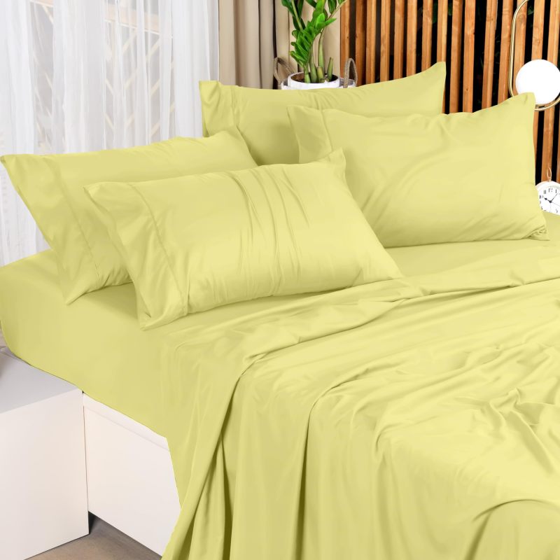 Queen Bed Sheets Set - 4 Piece Bedding - Brushed Microfiber - Shrinkage and Fade Resistant - Easy Care (Queen, Grey)