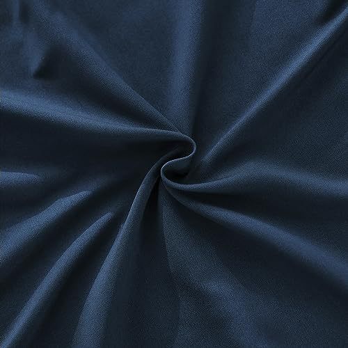 1    Baby Blue Full Size Bed Sheet Sets-Deep Pocket Fitted Sheet & Pillowcase Sets-4 Piece Soft Cooling Microfiber Bedsheets for Double Bed