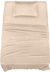 Queen Bed Sheets Set - 4 Piece Bedding - Brushed Microfiber - Shrinkage and Fade Resistant - Easy Care (Queen, Grey)