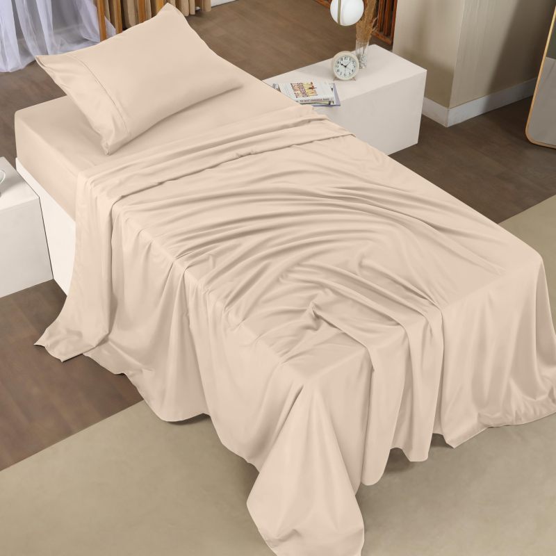 Queen Bed Sheets Set - 4 Piece Bedding - Brushed Microfiber - Shrinkage and Fade Resistant - Easy Care (Queen, Grey)