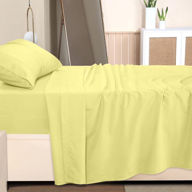 Queen Bed Sheets Set - 4 Piece Bedding - Brushed Microfiber - Shrinkage and Fade Resistant - Easy Care (Queen, Grey)