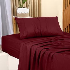 Queen Bed Sheets Set - 4 Piece Bedding - Brushed Microfiber - Shrinkage and Fade Resistant - Easy Care (Queen, Grey)