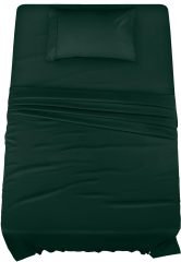Queen Bed Sheets Set - 4 Piece Bedding - Brushed Microfiber - Shrinkage and Fade Resistant - Easy Care (Queen, Grey)