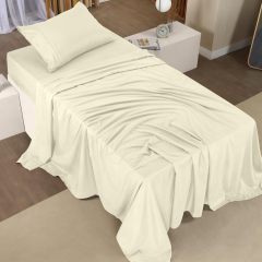 Queen Bed Sheets Set - 4 Piece Bedding - Brushed Microfiber - Shrinkage and Fade Resistant - Easy Care (Queen, Grey)