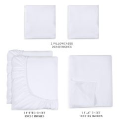 Queen Bed Sheets Set - 4 Piece Bedding - Brushed Microfiber - Shrinkage and Fade Resistant - Easy Care (Queen, Grey)