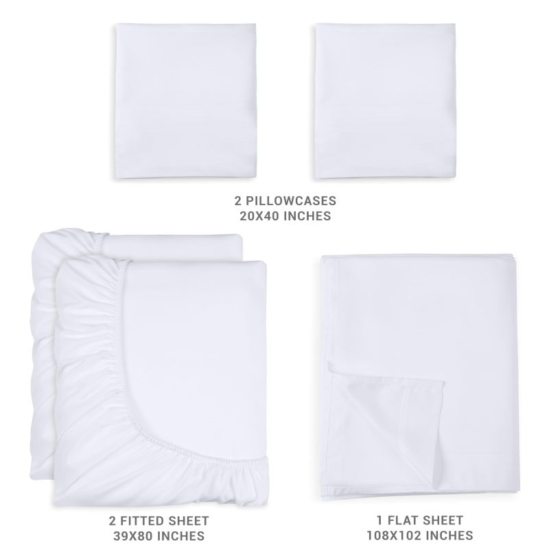 Queen Bed Sheets Set - 4 Piece Bedding - Brushed Microfiber - Shrinkage and Fade Resistant - Easy Care (Queen, Grey)
