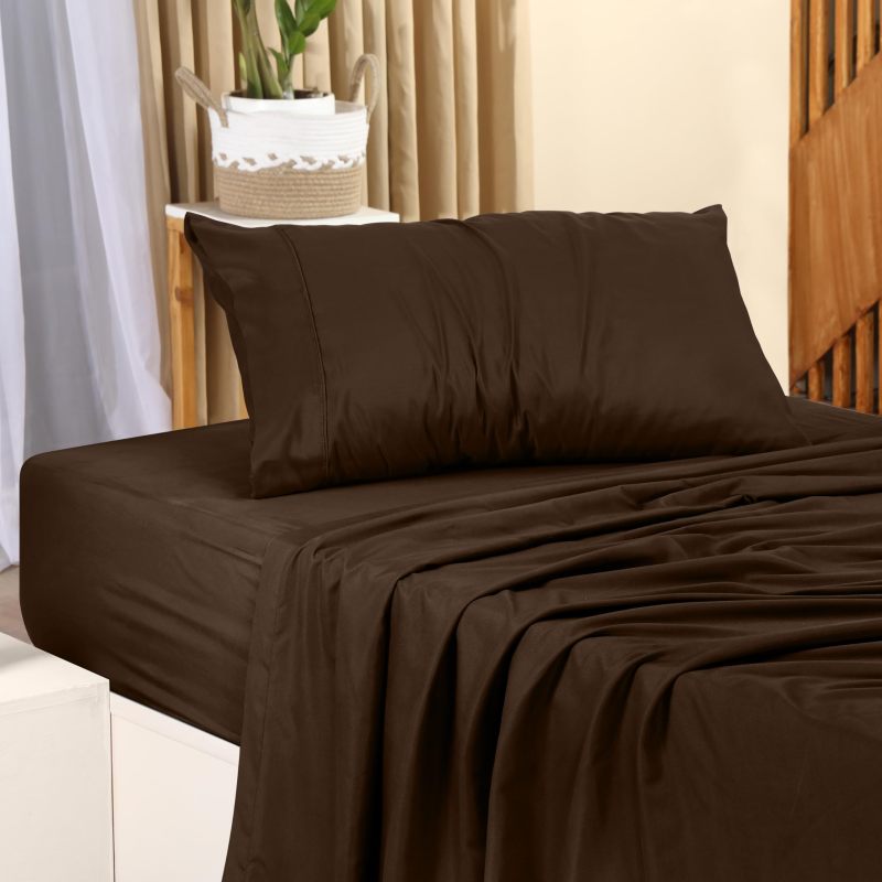Queen Bed Sheets Set - 4 Piece Bedding - Brushed Microfiber - Shrinkage and Fade Resistant - Easy Care (Queen, Grey)