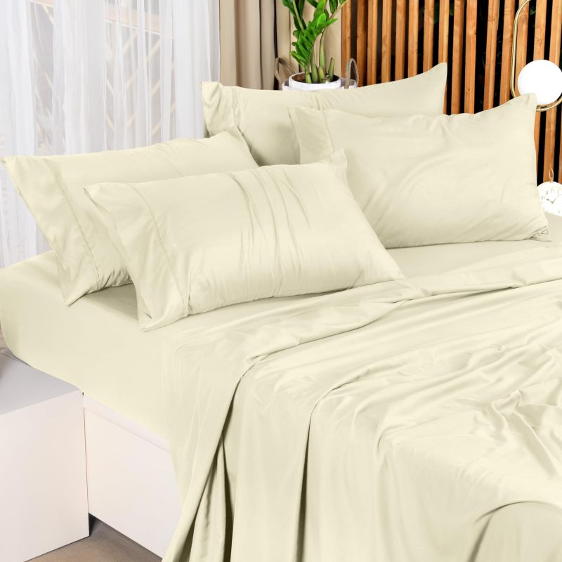 Queen Bed Sheets Set - 4 Piece Bedding - Brushed Microfiber - Shrinkage and Fade Resistant - Easy Care (Queen, Grey)