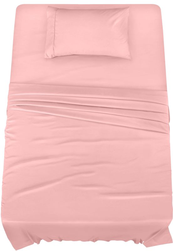 Queen Bed Sheets Set - 4 Piece Bedding - Brushed Microfiber - Shrinkage and Fade Resistant - Easy Care (Queen, Grey)