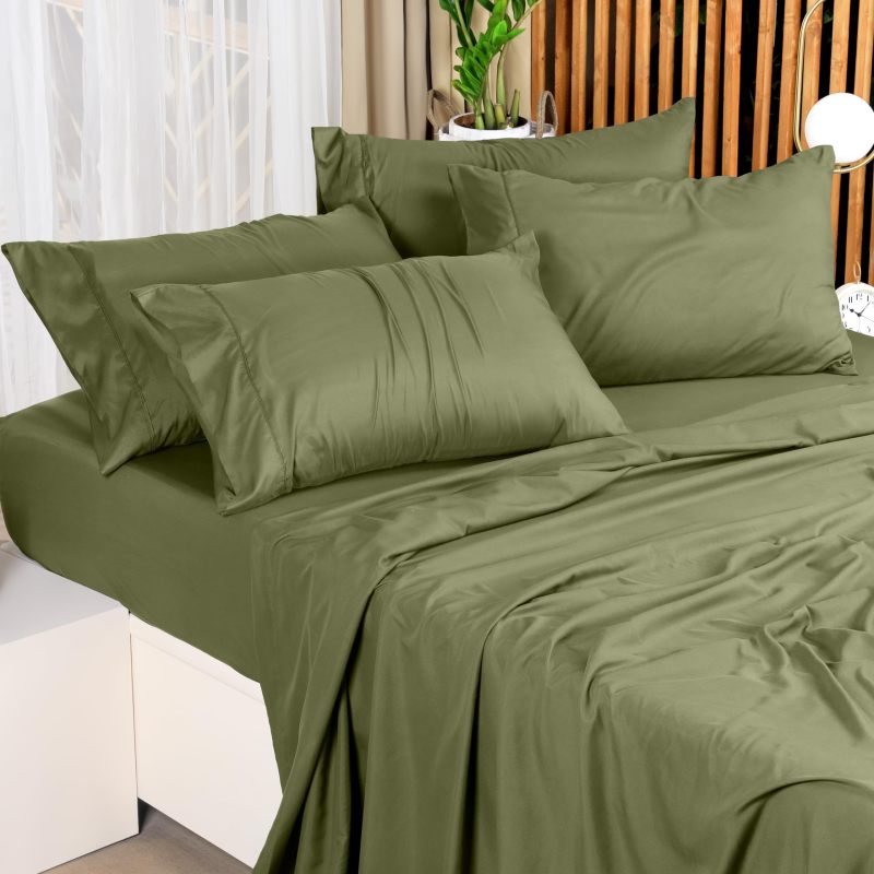 Queen Bed Sheets Set - 4 Piece Bedding - Brushed Microfiber - Shrinkage and Fade Resistant - Easy Care (Queen, Grey)
