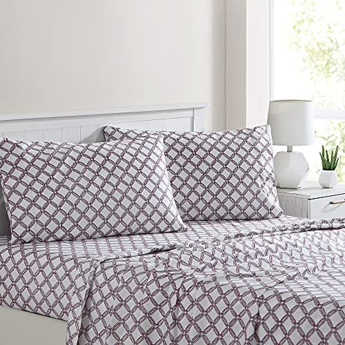 1    Modern Threads Silky Soft Microfiber and Wrinkle Free Sheets - Luxurious Microfiber Bed Sheets Includes Flat Sheet, Fitted Sheet with Deep Pockets, & Pillowcases Ivory, Full