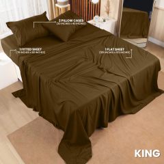 Queen Bed Sheets Set - 4 Piece Bedding - Brushed Microfiber - Shrinkage and Fade Resistant - Easy Care (Queen, Grey)