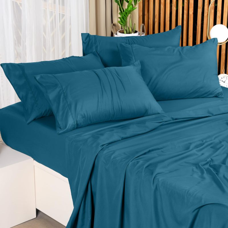 Queen Bed Sheets Set - 4 Piece Bedding - Brushed Microfiber - Shrinkage and Fade Resistant - Easy Care (Queen, Grey)
