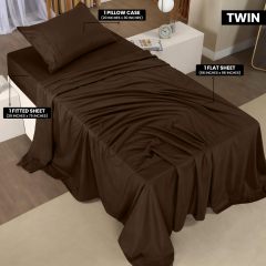 Queen Bed Sheets Set - 4 Piece Bedding - Brushed Microfiber - Shrinkage and Fade Resistant - Easy Care (Queen, Grey)