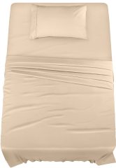 Queen Bed Sheets Set - 4 Piece Bedding - Brushed Microfiber - Shrinkage and Fade Resistant - Easy Care (Queen, Grey)
