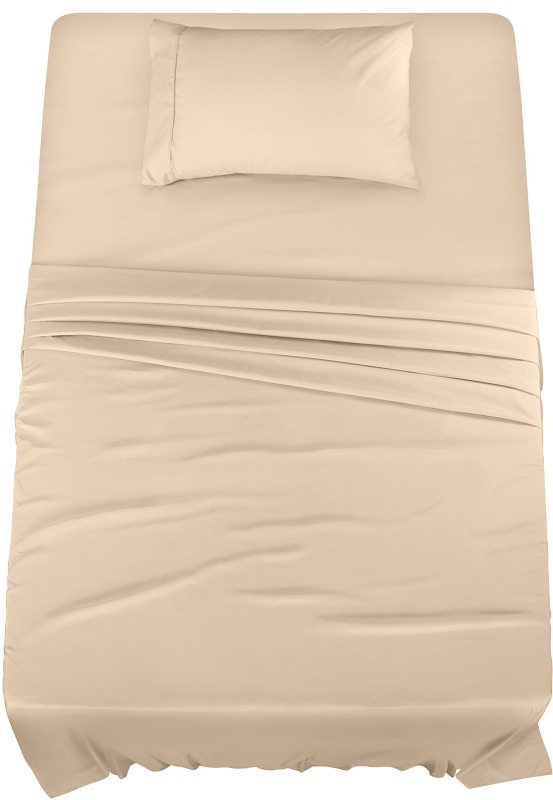 Queen Bed Sheets Set - 4 Piece Bedding - Brushed Microfiber - Shrinkage and Fade Resistant - Easy Care (Queen, Grey)