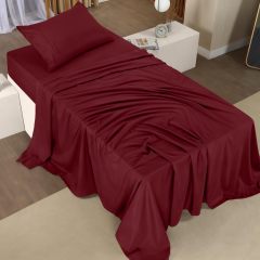 Queen Bed Sheets Set - 4 Piece Bedding - Brushed Microfiber - Shrinkage and Fade Resistant - Easy Care (Queen, Grey)