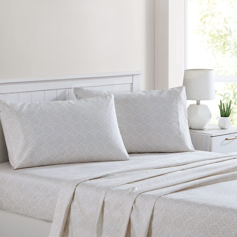改Modern Threads Silky Soft Microfiber and Wrinkle Free Sheets - Luxurious Microfiber Bed Sheets Includes Flat Sheet, Fitted Sheet with Deep Pockets, &amp; Pillowcases Ivory, Full