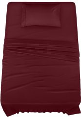 Queen Bed Sheets Set - 4 Piece Bedding - Brushed Microfiber - Shrinkage and Fade Resistant - Easy Care (Queen, Grey)