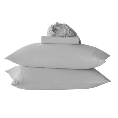 1    Baby Blue Full Size Bed Sheet Sets-Deep Pocket Fitted Sheet & Pillowcase Sets-4 Piece Soft Cooling Microfiber Bedsheets for Double Bed