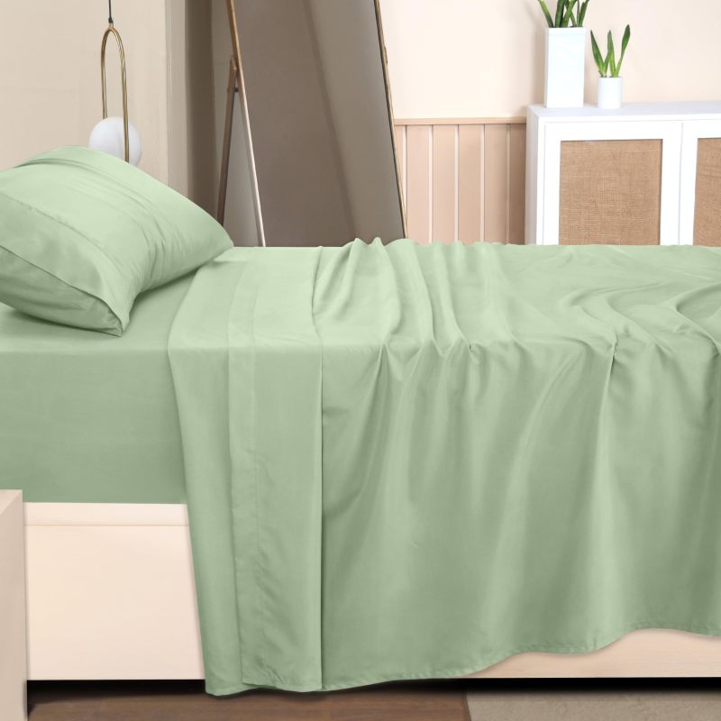 Queen Bed Sheets Set - 4 Piece Bedding - Brushed Microfiber - Shrinkage and Fade Resistant - Easy Care (Queen, Grey)