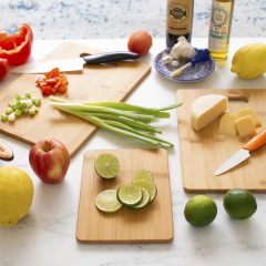 改Totally Bamboo 3-Piece Bamboo Cutting Board Set; 3 Assorted Sizes of Bamboo Wood Cutting Boards for Kitchen