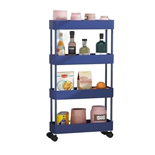 Kitchen Storage Kitchen Rack Floor-to-Ceiling Multi-Layer Removable Gap Storage Rack Daily Household Space-Saving Storage Rack Closet Shelves