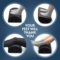 改Sky Solutions Under Desk Foot Rest - Memory Foam, Ergonomic, Adjustable Footrest for Under Desk Cushion, Gaming Stool - Work from Home Essentials &amp; Desk Accessories