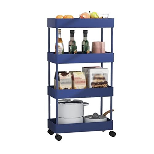 Kitchen Storage Kitchen Rack Floor-to-Ceiling Multi-Layer Removable Gap Storage Rack Daily Household Space-Saving Storage Rack Closet Shelves